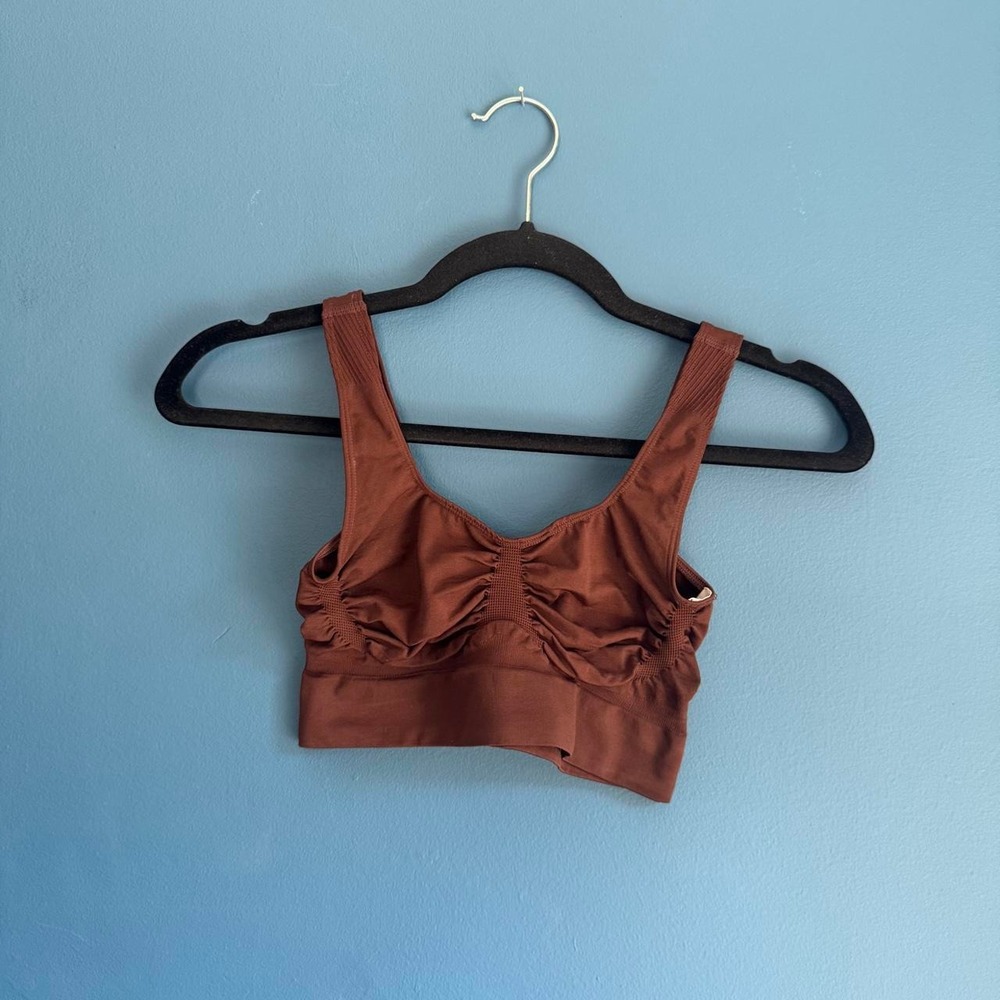 Yitty Brown Bra Women's Size M/L Wireless Stretch Lift Bralette Shapewear - Picture 7 of 7